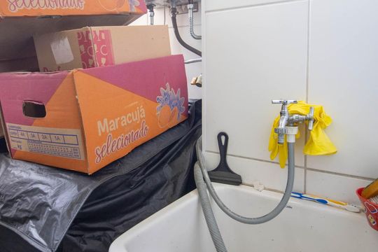 Área de Serviço de apartamento à venda com 3 quartos, 65m² em Vila Praia, São Paulo