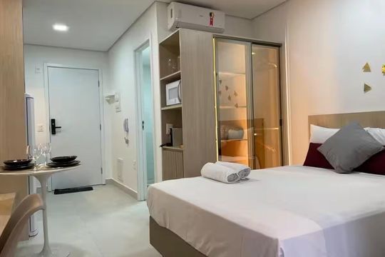 Quarto de kitnet/studio à venda com 1 quarto, 24m² em Brooklin, São Paulo