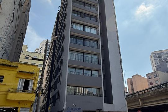 Fachada de kitnet/studio para alugar com 1 quarto, 19m² em Campos Elíseos, São Paulo