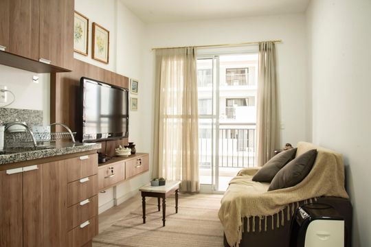 Sala de apartamento para alugar com 1 quarto, 34m² em Vila Clementino, São Paulo