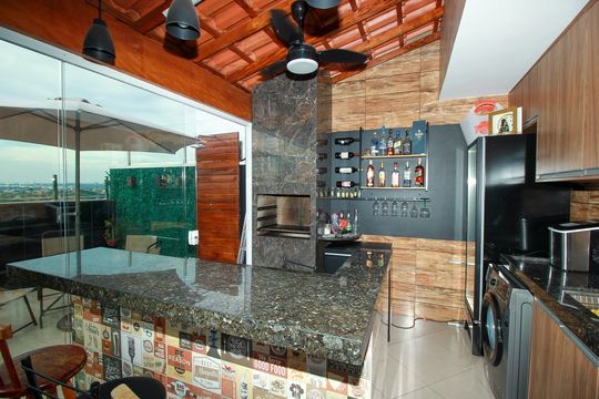 Área gourmet de apartamento à venda com 2 quartos, 102m² em Centreville, Santo André