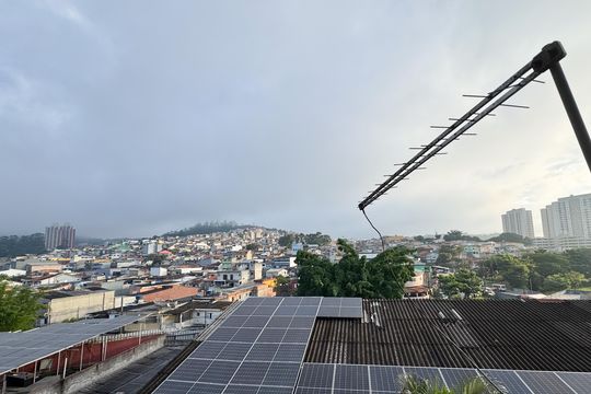 Vista da Varanda da Sala de apartamento para alugar com 4 quartos, 135m² em Ferrazópolis, São Bernardo do Campo