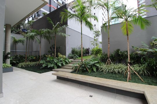 Área Comum - Área Verde de apartamento à venda com 1 quarto, 53m² em Indianópolis, São Paulo