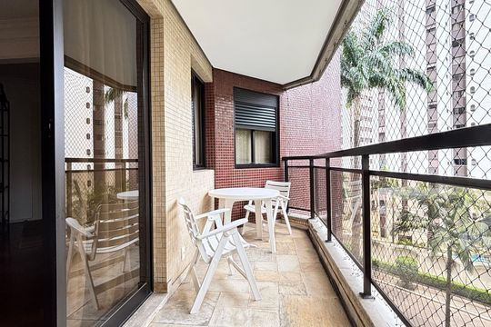 Varanda de apartamento para alugar com 3 quartos, 126m² em Indianópolis, São Paulo