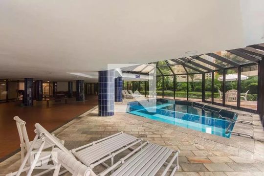 Área comum - Piscina de apartamento para alugar com 3 quartos, 126m² em Indianópolis, São Paulo