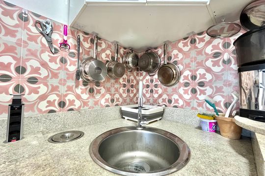 Cozinha de kitnet/studio à venda com 1 quarto, 25m² em Planalto Paulista, São Paulo