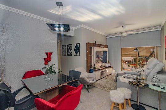 Sala de apartamento à venda com 3 quartos, 73m² em Cristo Redentor, Porto Alegre