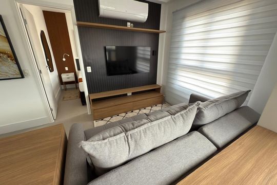 Sala de apartamento à venda com 1 quarto, 35m² em Indianópolis, São Paulo