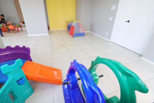 Área comum - Brinquedoteca de apartamento à venda com 3 quartos, 57m² em Padroeira, Osasco