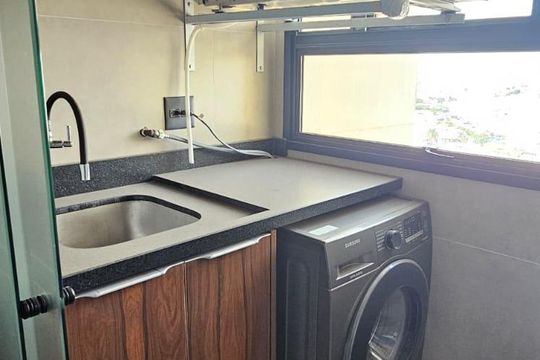 Área de serviço de apartamento à venda com 2 quartos, 80m² em Vila Esperança, São Paulo