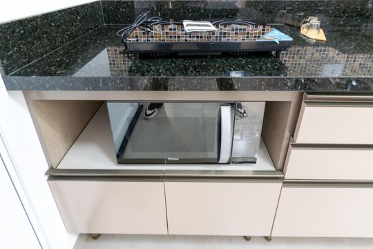 Cozinha de apartamento para alugar com 1 quarto, 24m² em Vila Monte Alegre, São Paulo
