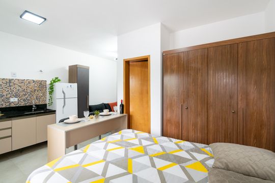 Quarto  de apartamento para alugar com 1 quarto, 24m² em Vila Monte Alegre, São Paulo