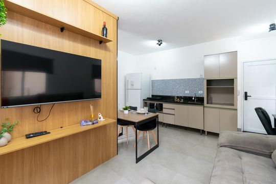 Sala de kitnet/studio para alugar com 1 quarto, 32m² em Vila Monte Alegre, São Paulo
