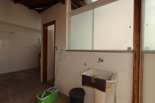 Área de Serviço de apartamento à venda com 2 quartos, 80m² em Vila Tibiriçá, Santo André