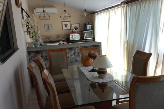 Sala de jantar de casa à venda com 3 quartos, 80m² em Granja Ouro Branco, Contagem