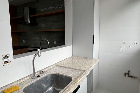 Cozinha e Área de Serviço de apartamento para alugar com 2 quartos, 80m² em Campo Grande, Santos
