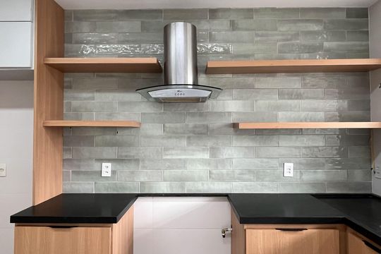 Cozinha e Área de Serviço de apartamento para alugar com 2 quartos, 80m² em Campo Grande, Santos