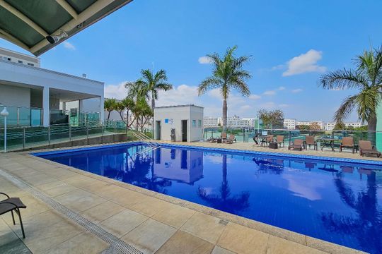 Área comum - Piscina de apartamento à venda com 2 quartos, 45m² em Chacaras Reunidas Santa Terezinha, Contagem