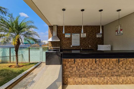 Área comum - Churrasqueira de apartamento à venda com 2 quartos, 45m² em Chacaras Reunidas Santa Terezinha, Contagem