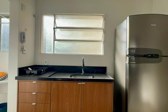 Cozinha de apartamento à venda com 2 quartos, 100m² em Jardim Paulista, São Paulo