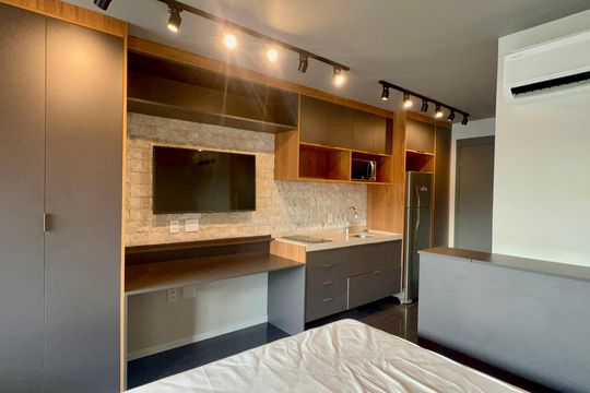 Studio de kitnet/studio para alugar com 1 quarto, 28m² em Sumaré, São Paulo