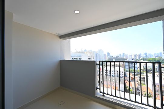 Varanda do Studio de kitnet/studio à venda com 1 quarto, 27m² em Vila Clementino, São Paulo