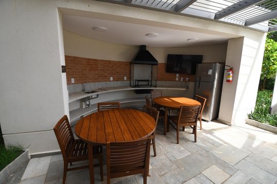 Área comum - Churrasqueira de apartamento à venda com 3 quartos, 126m² em Cambuí, Campinas