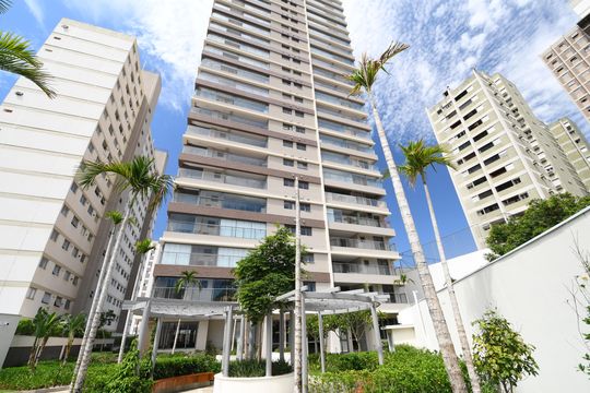 Fachada do bloco de apartamento à venda com 3 quartos, 126m² em Cambuí, Campinas