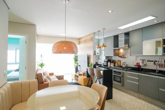 Sala de apartamento à venda com 2 quartos, 64m² em Osvaldo Cruz, São Caetano do Sul