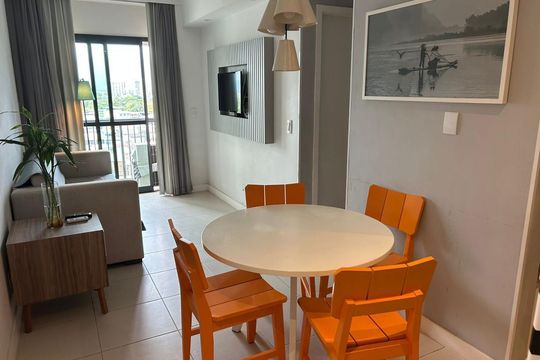 Sala de apartamento à venda com 1 quarto, 40m² em Jacarepaguá, Rio de Janeiro