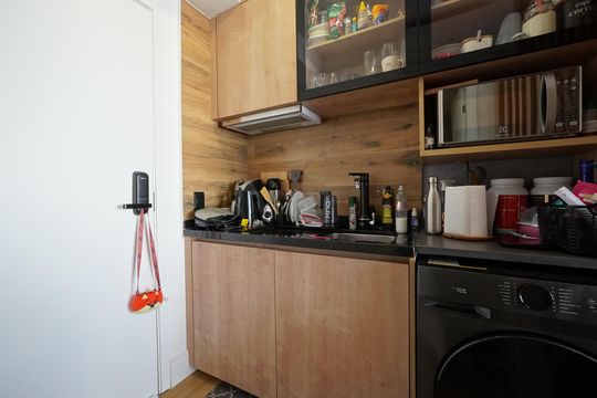 Cozinha de kitnet/studio à venda com 1 quarto, 22m² em Vila Mariana, São Paulo