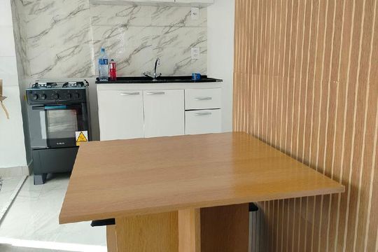 Cozinha de apartamento à venda com 2 quartos, 35m² em Vila Ré, São Paulo