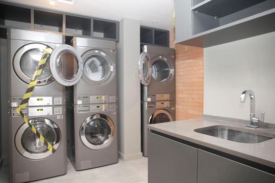 Área Comum - Lavanderia de kitnet/studio à venda com 1 quarto, 30m² em Farroupilha, Porto Alegre