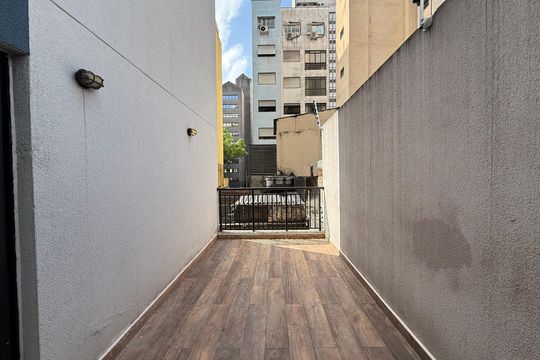 Varanda da Sala de apartamento para alugar com 2 quartos, 55m² em Vila Buarque, São Paulo