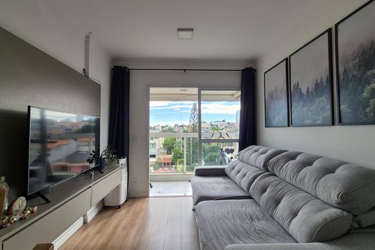 Sala de apartamento à venda com 2 quartos, 55m² em Santa Maria, Santo André