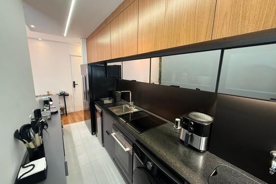 Cozinha de apartamento para alugar com 2 quartos, 62m² em Parque Campolim, Sorocaba
