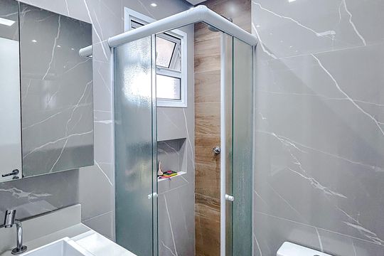 Banheiro de apartamento à venda com 3 quartos, 68m² em Maranhão, São Paulo