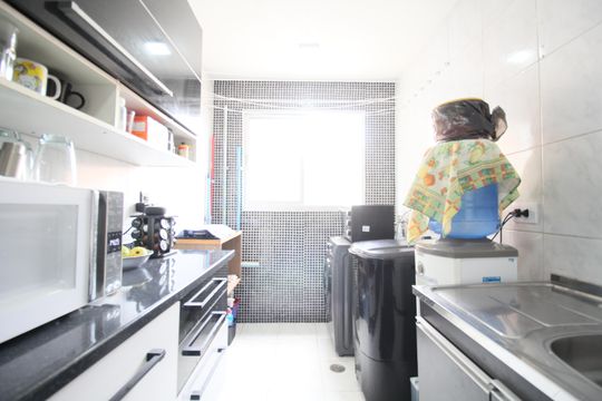 Cozinha - Armários de apartamento à venda com 2 quartos, 59m² em Parque Reboucas, São Paulo