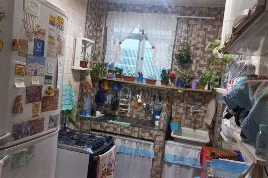 Cozinha de apartamento à venda com 2 quartos, 48m² em Olaria, Rio de Janeiro