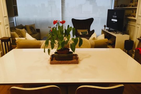 Sala de apartamento para alugar com 1 quarto, 73m² em Cerqueira César, São Paulo