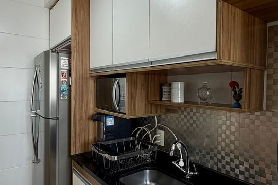 Cozinha 3 de apartamento à venda com 2 quartos, 46m² em Jaguaré, São Paulo