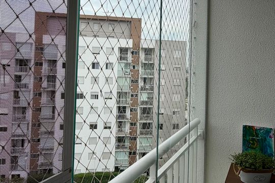 Varanda da sala 1 de apartamento à venda com 2 quartos, 46m² em Jaguaré, São Paulo