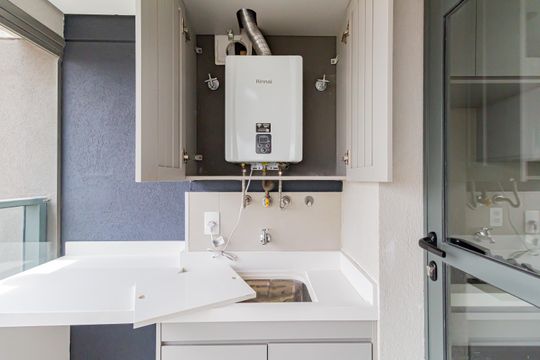 Área de Serviço de apartamento para alugar com 1 quarto, 40m² em Brooklin, São Paulo