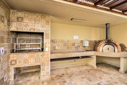 Área comum - Churrasqueira de apartamento à venda com 3 quartos, 89m² em Jardim, Santo André