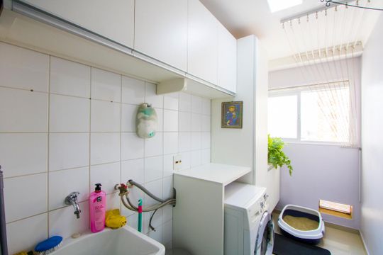 Área de serviço de apartamento à venda com 3 quartos, 89m² em Jardim, Santo André