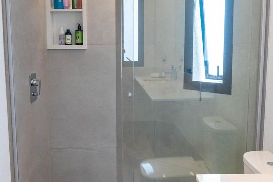 Banheiro da Suíte 2 de apartamento à venda com 4 quartos, 420m² em Vila Mascote, São Paulo
