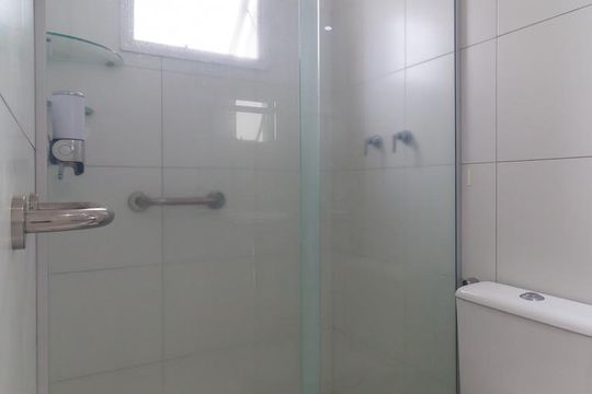 Banheiro da Suíte de apartamento à venda com 2 quartos, 74m² em Vila Prudente, São Paulo