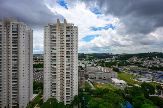 Vista da Suíte de apartamento à venda com 3 quartos, 126m² em Jardim Wanda, Taboão da Serra