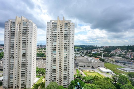 Vista de apartamento à venda com 3 quartos, 126m² em Jardim Wanda, Taboão da Serra