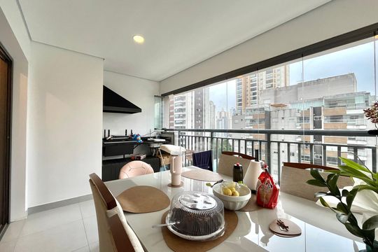 Varanda de apartamento à venda com 3 quartos, 89m² em Jardim Prudência, São Paulo